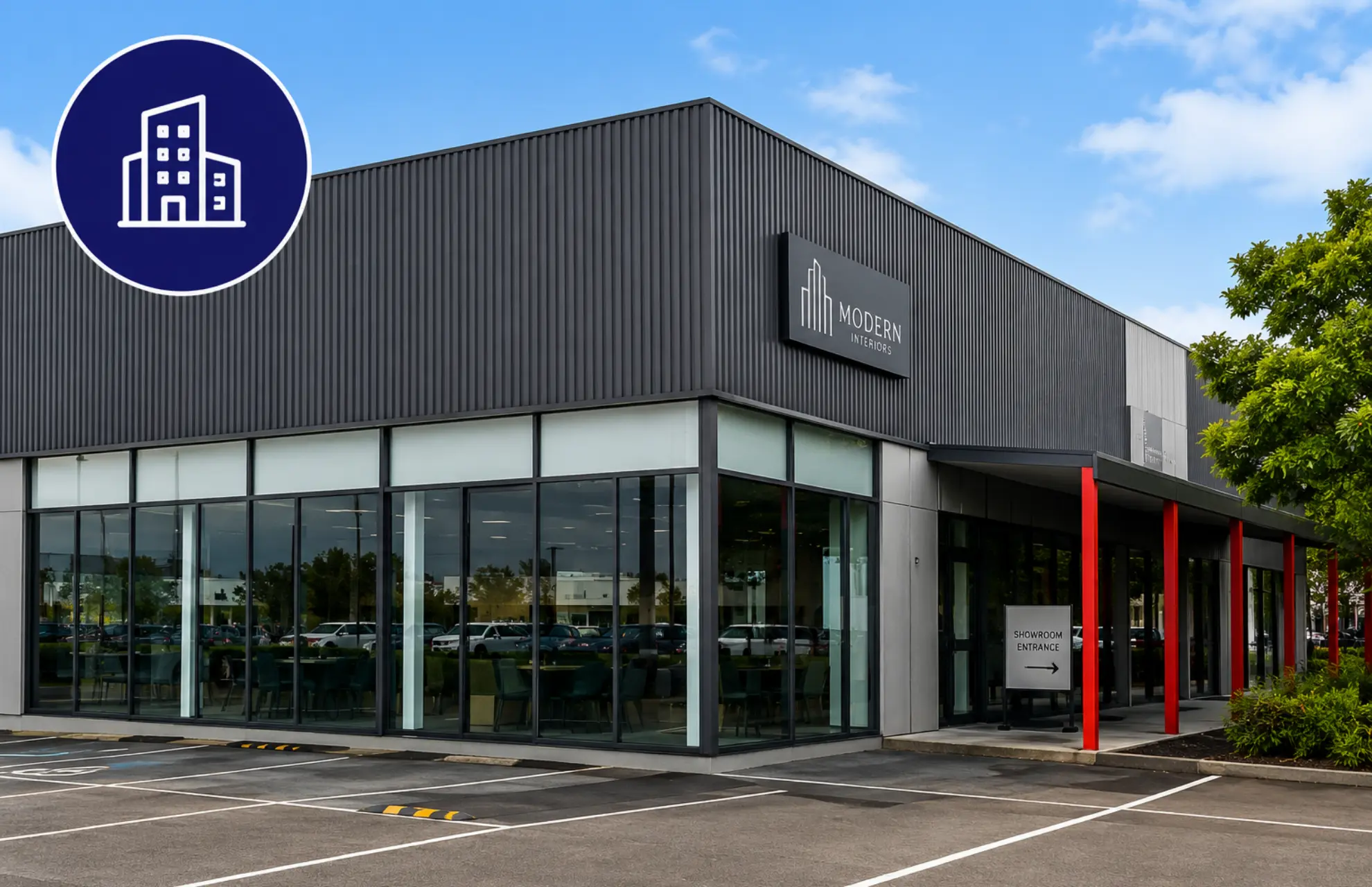 Commercial painting project completed for a Melbourne business premises.