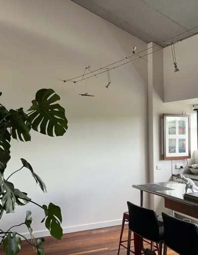 Professional interior painting project completed by Power Brush Painting, featuring smooth wall finishes and a modern residential living space.